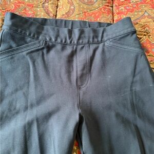 SPANX Black Ponte Pull-On Pants with Red Brand Tag